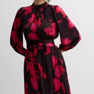 Women's Nine West High Neck Midi Dress NWOT